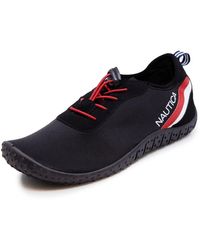 Nautica - S Athletic Water Shoes | Aqua Socks |Quick Dry | Slip-on/Elastic Lace Sandals -Wesson-Black/Red-11 - Lyst
