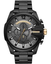 DIESEL - Mega Chief Stainless Steel Chronograph Watch - Lyst