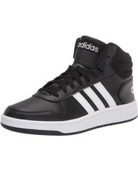 Adidas black and white high top sneakers Clearance