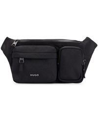 HUGO - Tayron Bumbag Gürteltasche mit verstellbarem Logo-Riemen und durchgehendem Innenfutter Schwarz Stck - Lyst