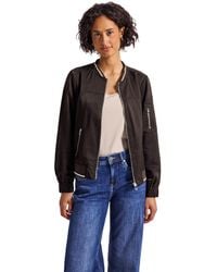 Street One - Satin Blouson deep roast brown 44 - Lyst