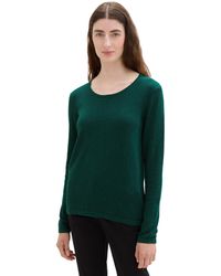 Tom Tailor - 1044388 Basic Pullover mit Rundhalsausschnitt - Lyst