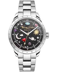 Thomas Sabo - Uhr mit kosmischem Zifferblatt in Schwarz silberfarben Edelstahl - Lyst