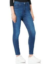 Calvin Klein - HIGH Rise SUPER Skinny Ankle 332 Jeans - Lyst