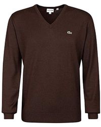 Lacoste Pull AH3021 Marron
