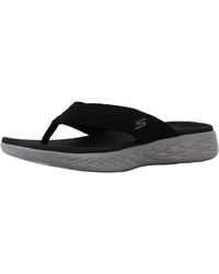 Skechers - On-The-go 600-Sunny Grey/Hot Pink Flip-Flop 10 M US - Lyst