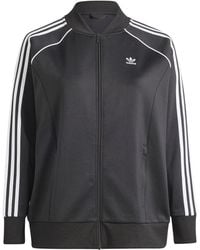 adidas - S Signature Three Stripe Track Top Black 4xl - Lyst