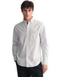 GANT - Reg Oxford Banker Stripe Shirt Klassisches Hemd - Lyst