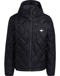 adidas - Down Quiltet Puffer Jacket Winterjacke black L - Lyst