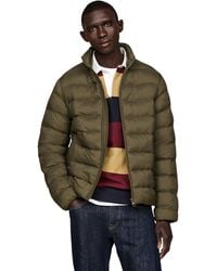 Tommy Hilfiger - 's Mid Weight Stand Collar Quilted Jacket Without Hood - Lyst