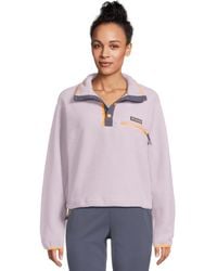 Columbia - Helvetia II Cropped Half Snap Fleec Lavender Pearl - L - Lyst