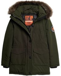 Superdry - Everest Faux Fur Hooded Parka Jacket - Lyst