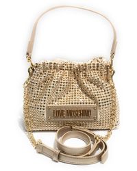Love Moschino - Borsa donna a mano/ tracolla ecopelle trapuntata metallic gold BS25MO09 JC4138 Piccola - Lyst