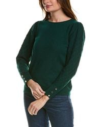 Anne Klein - Puff Sleeve Sweater - Lyst
