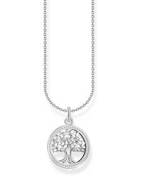 Thomas Sabo - Chaîne avec pendentif arbre d'amour en argent sterling 925 KE2214-051-14 - Lyst