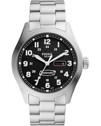 Fossil - Defender Solar-powered Stainless Steel Watch - Lyst
