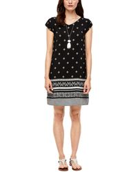 S.oliver Sommerkleid Kleid - Schwarz