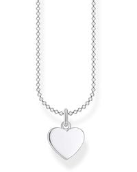 Thomas Sabo - Collana da Donna in Argento Sterling 925 con Croce Pavé - Lyst