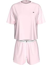 Tommy Hilfiger - SS Jersey Short Set Uw0Uw05912 - Lyst