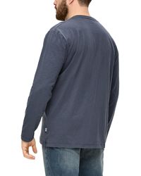 S.oliver - Big Size Langarmshirt mit Flammgarnstruktur - Lyst