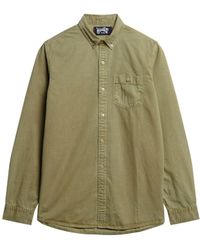 Superdry - Merchant Shirt M4010680a Light Khaki Green Maat L - Lyst