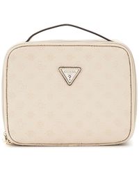 Guess - Wilder Travel Cosmetic Organizer Case Bone - Lyst