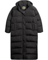 Superdry - Maxi Hooded Puffer Coat Jacket - Lyst