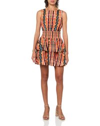 Jessica Simpson - Illora Smocked Waist Tiered Mini Dress With Back Cut Out Standard - Lyst