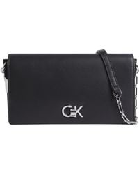 Calvin Klein - Ck Re-lock Mini Conv Chain Bag Lv04f3103g Crossover - Lyst