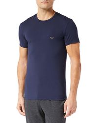 Emporio Armani - Soft Modal Eagle Logo Slim Fit T-shirt - Lyst