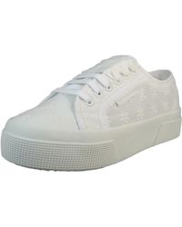 Superga - Low Sneaker 2740 Flower Sangallo Low Top S2148KW Weiß - Lyst