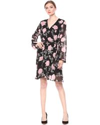 guess jewel printed belted dress