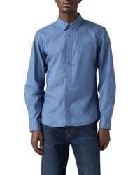 Levi's - Ls Battery Hm Shirt Slim Sunset Blue Str - Lyst