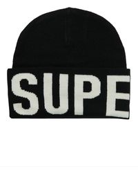 Superdry - Branded Knitted Beanie Hat Baseball Cap - Lyst