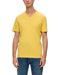 S.oliver - T-Shirt Kurzarm Yellow L - Lyst