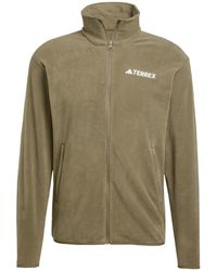adidas - Terrex Multi Essentials Full Zip Fleece Jacket - Lyst