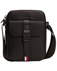 Tommy Hilfiger - Foundation Small Crossbody Bag With Front Pocket And Adjustable Strap - Lyst