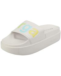 superga platform slides