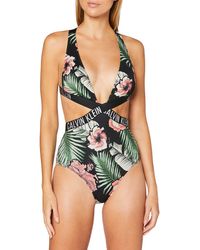 Calvin Klein Plunge One Piece Reggiseno Bikini - Nero