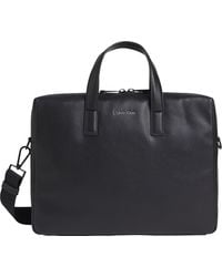 Calvin Klein - Laptop Bag Must Faux Leather - Lyst