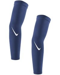 Nike - Pro Dri-fit 4.0 Lot de 2 manchons de protection UVA et UVB Bleu marine Taille S/M - Lyst