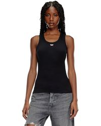 DIESEL - Tanktop mit D-Logo - Lyst