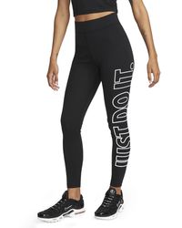 Nike - Leggings a vita alta con grafica sportswear classics - Lyst