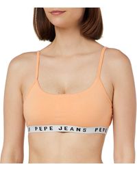 Pepe Jeans - Solid Str Brlt Bh Voor - Lyst
