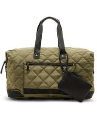 Steve Madden - Bamos Large Quilted Weekender In Nylon Wth Wristlet Luggage-Garment Bag - Lyst