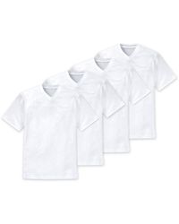 Schiesser - 4er Pack American T-Shirt Rundhals oder V-Neck M-XXXL - Lyst