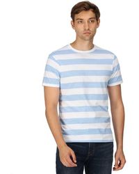 Regatta - S Ryeden T-shirt White/lake Blue Stripe Xxxl - Lyst