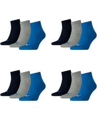 PUMA - 15 Paar Quarter Socken Sneaker Gr. 35-49 für Füßlinge - Lyst