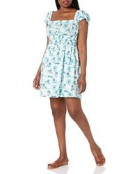 Tommy Hilfiger - Cotton Floral Short Sleeve Mini Dress - Lyst