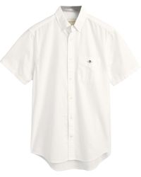 GANT - Reg Oxford Ss Shirt - Lyst